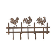 Load image into Gallery viewer, Chook Family 5-Hooks Wall Hanging 56x5.8x30cm