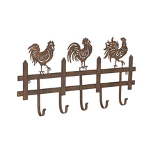 Load image into Gallery viewer, Chook Family 5-Hooks Wall Hanging 56x5.8x30cm