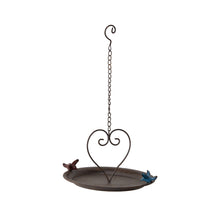 Load image into Gallery viewer, Hanging Birdfeeder w/Heart & Colourful Birds 27.5x24x42cm