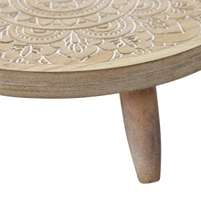 Load image into Gallery viewer, Set/2 Nested Round Footed Mandala Trays 34x11.5/28x10cm