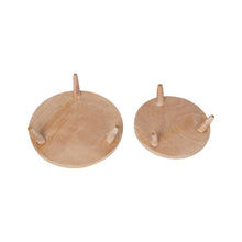 Load image into Gallery viewer, Set/2 Nested Round Footed Mandala Trays 34x11.5/28x10cm