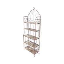 Load image into Gallery viewer, French Style Antique-Finish 5-Tier Shelf Stand 76x33x200cm