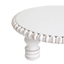 Load image into Gallery viewer, Mango Wood Round Beaded Display Stand 30x10cm