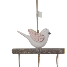 Load image into Gallery viewer, Set/2 Asst Pastel & Rustic Birds Mobiles 14.5x2.5x42cm