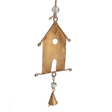 Load image into Gallery viewer, Handcrafted Houses w/Bells Hanging Mobile 15x2.5x145-161cm