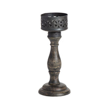 Load image into Gallery viewer, Handcrafted Ornate Baroque Pillar Candleholder 11x26cm
