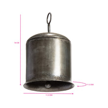 Load image into Gallery viewer, Handcrafted Antique Silver Vintage Bell 12x12x17.5cm