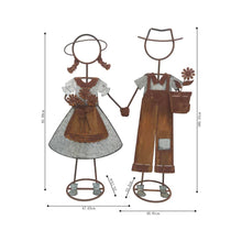 Load image into Gallery viewer, Set/2 Asst Tall Kids w/ Holding Hands Option 40x24x100/48x24x96m