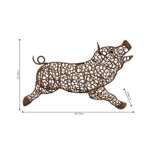Load image into Gallery viewer, Jolly Pig Wall Art 49.5x7x33cm