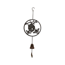 Load image into Gallery viewer, Bee Laser-Cut Hanging Bell 23x6x65cm