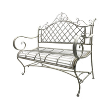 Load image into Gallery viewer, French Provincial Garden Bench Seat - Antique White