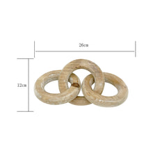 Load image into Gallery viewer, Chunky Wood Circle Chain Link 12x26cm