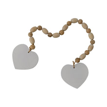 Load image into Gallery viewer, Twin Hearts Beaded Garland 72x2x6.5cm