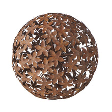 Load image into Gallery viewer, Large Rust Flower Garden Decor 40cm
