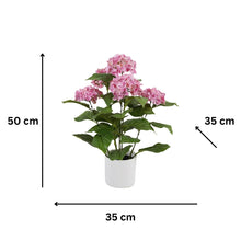 Load image into Gallery viewer, Potted Artificial Hydrangea 35x35x50cm
