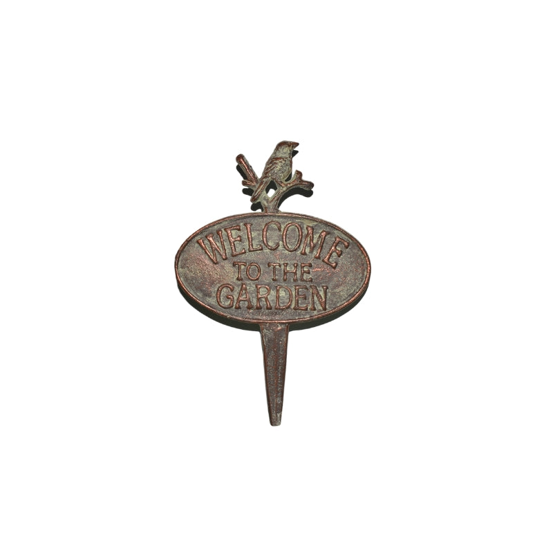 Welcome to the Garden Cast Iron Stake 20x1x32.5cm