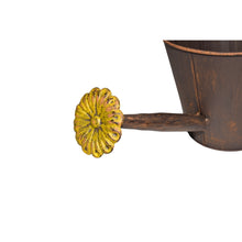 Load image into Gallery viewer, Watering Can Shape Potplanter w/yellow flower 34x16x19cm
