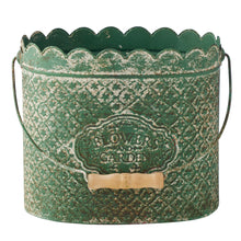 Load image into Gallery viewer, S/3 Flower Garden Rust Buckets 24x18x36HCM 20.5x14x31.5HCM 16x11x17.5HCM
