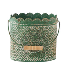 Load image into Gallery viewer, S/3 Flower Garden Rust Buckets 24x18x36HCM 20.5x14x31.5HCM 16x11x17.5HCM

