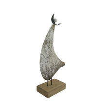 Load image into Gallery viewer, Set/2 Asst Size Handcrafted Contemporary Wooden Angels 11.5x5x24/10.5x5x20cm
