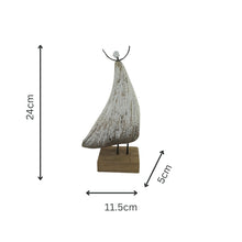 Load image into Gallery viewer, Set/2 Asst Size Handcrafted Contemporary Wooden Angels 11.5x5x24/10.5x5x20cm
