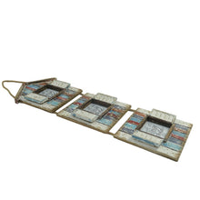 Load image into Gallery viewer, Handcrafted 3-Photo Frame Hanging Beach Houses 22x3.5x78cm

