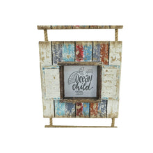 Load image into Gallery viewer, Handcrafted 3-Photo Frame Hanging Beach Houses 22x3.5x78cm
