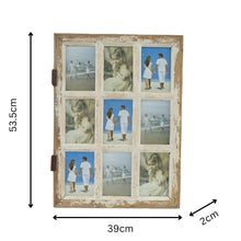 Load image into Gallery viewer, Beach House &#39;Window&#39; 9-Pic 4x6&quot; Photoframes 39x2x53.5cm
