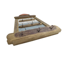 Load image into Gallery viewer, HandcraftedWall Hanging Lighthouse w/5 Hooks 30x5x38cm
