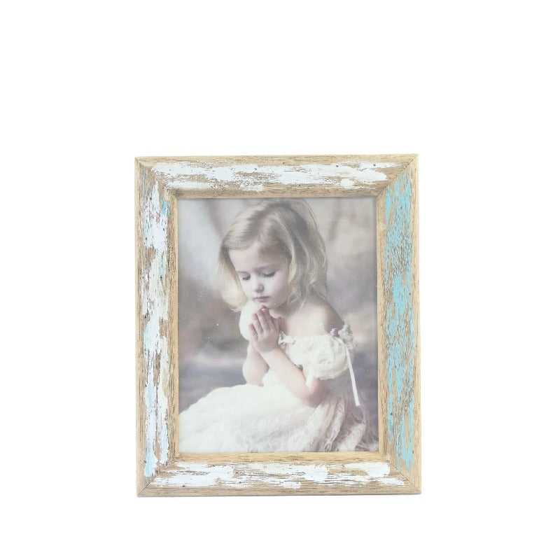 Blue + Whitewash Handcrafted 8x10