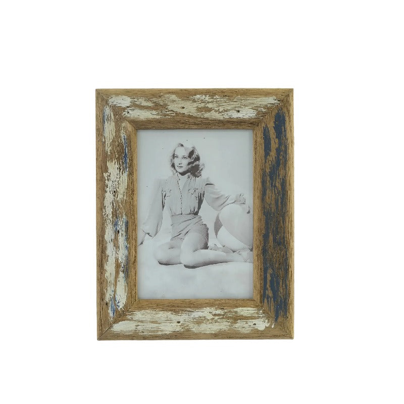 Blue+ Whitewash Handcrafted 5x7