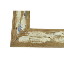 Load image into Gallery viewer, Blue+ Whitewash Handcrafted 5x7&quot; Photframe 19.5x1.5x24.5cm
