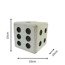 Load image into Gallery viewer, Whitewash Square Dice 10x10x10cm
