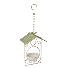 Load image into Gallery viewer, Tin Roof Hanging Bird Feeder 21.5x15x34

