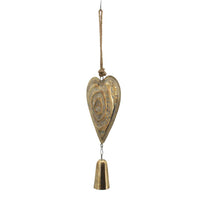 Load image into Gallery viewer, Metal Hanging Heart Decoration Gold 28*6.5*72.5

