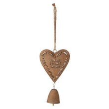 Load image into Gallery viewer, Metal Hanging Heart Decoration Rust 18*7.5*55
