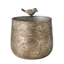 Load image into Gallery viewer, Metal Pot Planter with Bird14.5*14.5*16.5

