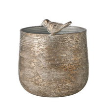 Load image into Gallery viewer, Metal Pot Planter with Bird14.5*14.5*16.5
