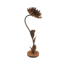 Load image into Gallery viewer, Sml Rust Standing Flower Candle Holder18*17*51
