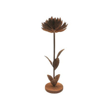 Load image into Gallery viewer, Sml Rust Standing Flower Candle Holder18*17*51
