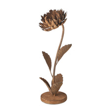 Load image into Gallery viewer, Sml Rust Standing Flower Candle Holder18*17*51
