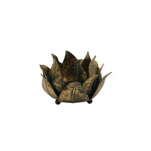 Load image into Gallery viewer, Distressed Gold Flower Candle Holder16*16*11
