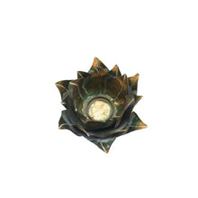Load image into Gallery viewer, Distressed Gold Flower Candle Holder16*16*11
