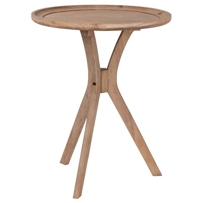 Cross-Leg Mid-Century Inspired Occasional Side Table 48x59cm