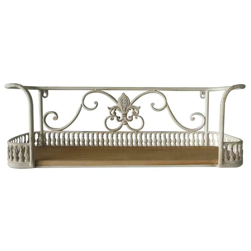 Martinique Fleur Wall Shelf 60x18x20cm