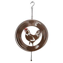 Load image into Gallery viewer, Rust Hanging Chook Spinner w/Chain + Hook 30x30x56cm
