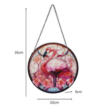 Load image into Gallery viewer, Flamingo Stained Glass Sun Catcher 20x0.2x20-35cm
