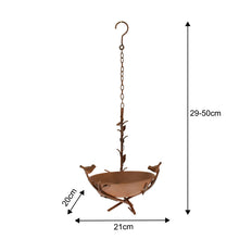 Load image into Gallery viewer, Hanging Birdfeeder on Branch w/2 Birds 21x20x29-51cm
