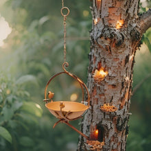 Load image into Gallery viewer, Hanging Birdfeeder on Branch w/2 Birds 21x20x29-51cm
