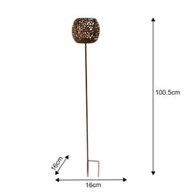 Load image into Gallery viewer, 100cm Outdoor Garden Stake Round Candleholder 16x16x100.5cm
